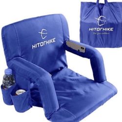 Seat for Bleachers or Benches Portable Reclining Foldable Type Stadium S