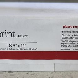 Office Depot Copy & Print Paper – 3 Reams (1,500 Sheets Total)