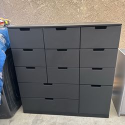 Black ikea NORDLI dresser