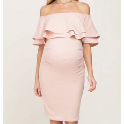 Pink Blush Maternity Dress