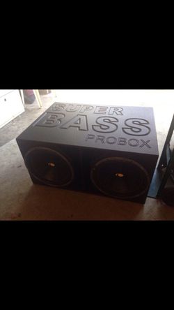 2 15 Kicker Comps W/ Super Bass Probox (Hits Super Harddd) 300$ (MUST SEE)  for Sale in Garland, TX - OfferUp