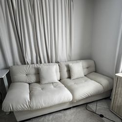 Sofa Off White Color 89 Inch Long 