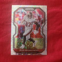 Rob Gronkowski Prizm Disco Football Card 