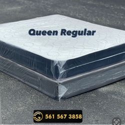 NEW Mattress Queen Size Regular With Box Spring // Offer  🚚