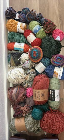 30+ skeins of yarn lot