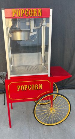 Popcorn machine and cart