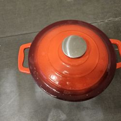 Eternal Kitchen Ideas Enameled Cast Iron Dutch Oven with Lid 5 Quart, Red