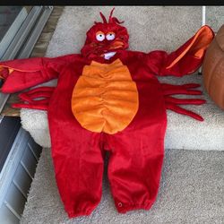 Costume Sebastian 🦀 Crab The Little Mermaid 🧜‍♀️ Baby 