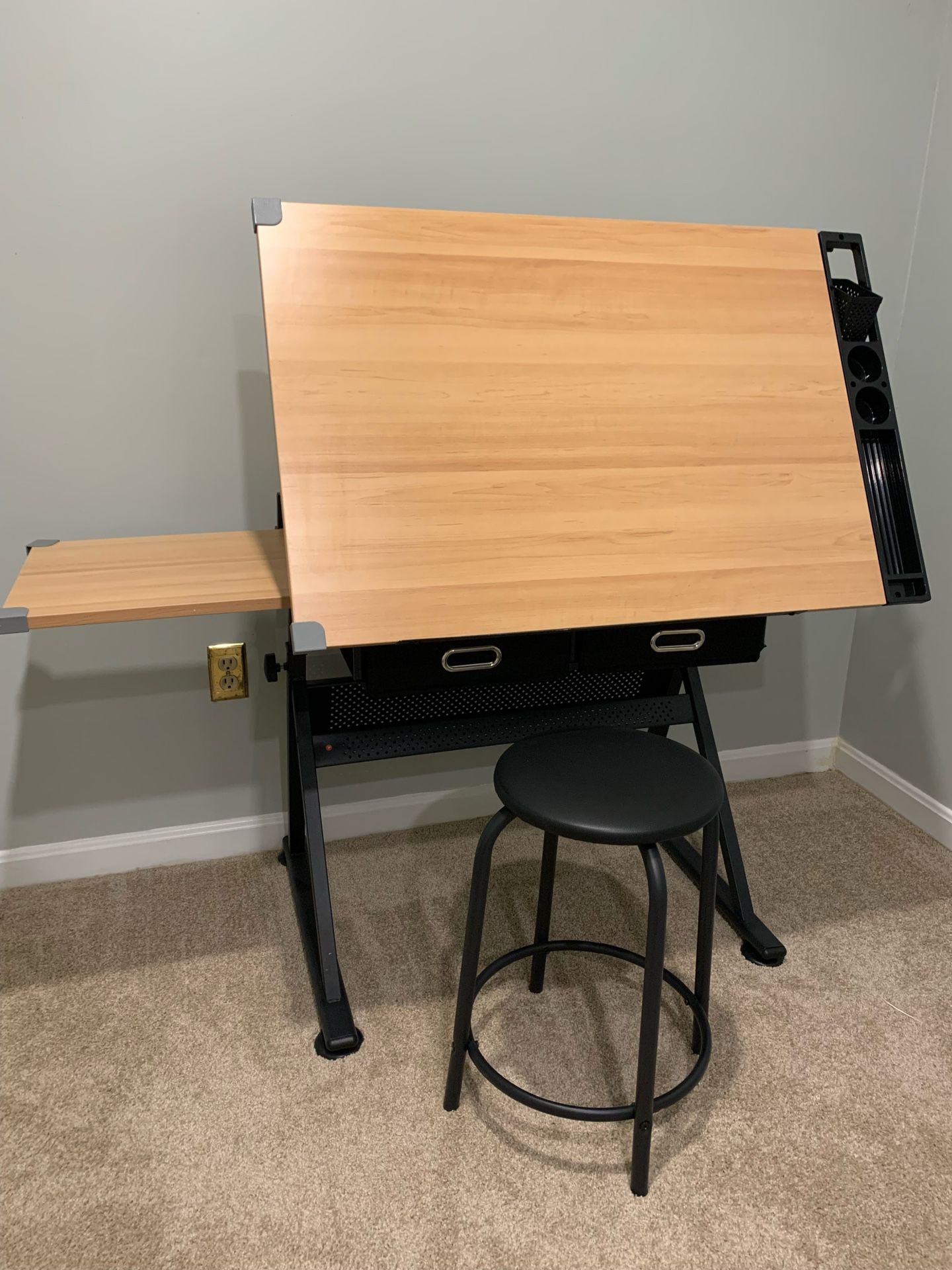 Height Adjustable Art Desk