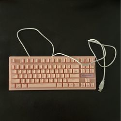 75% Pink Keyboard With Pink Base 