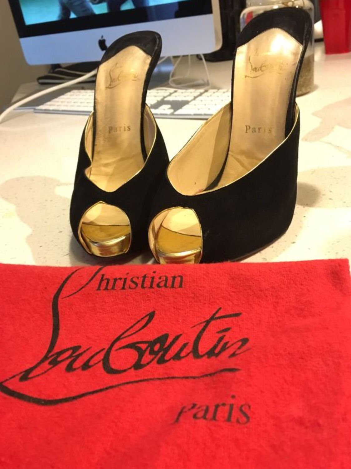Christian Louboutin Paris 9 Fits 8 1/2 US Shoes High Heals Pumps
