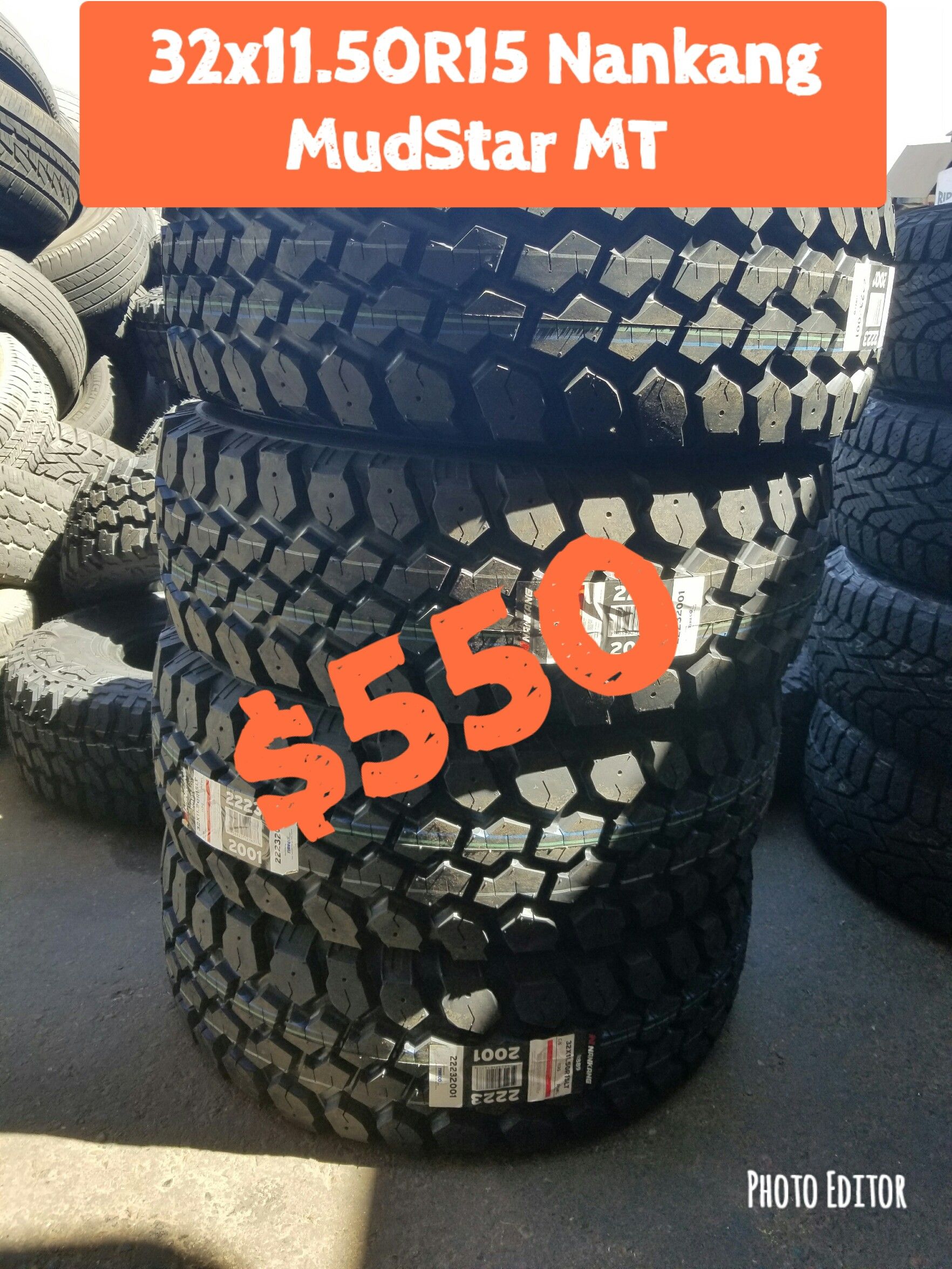 32x11.50R15LT Nankang Mudstar Mud terrain tires