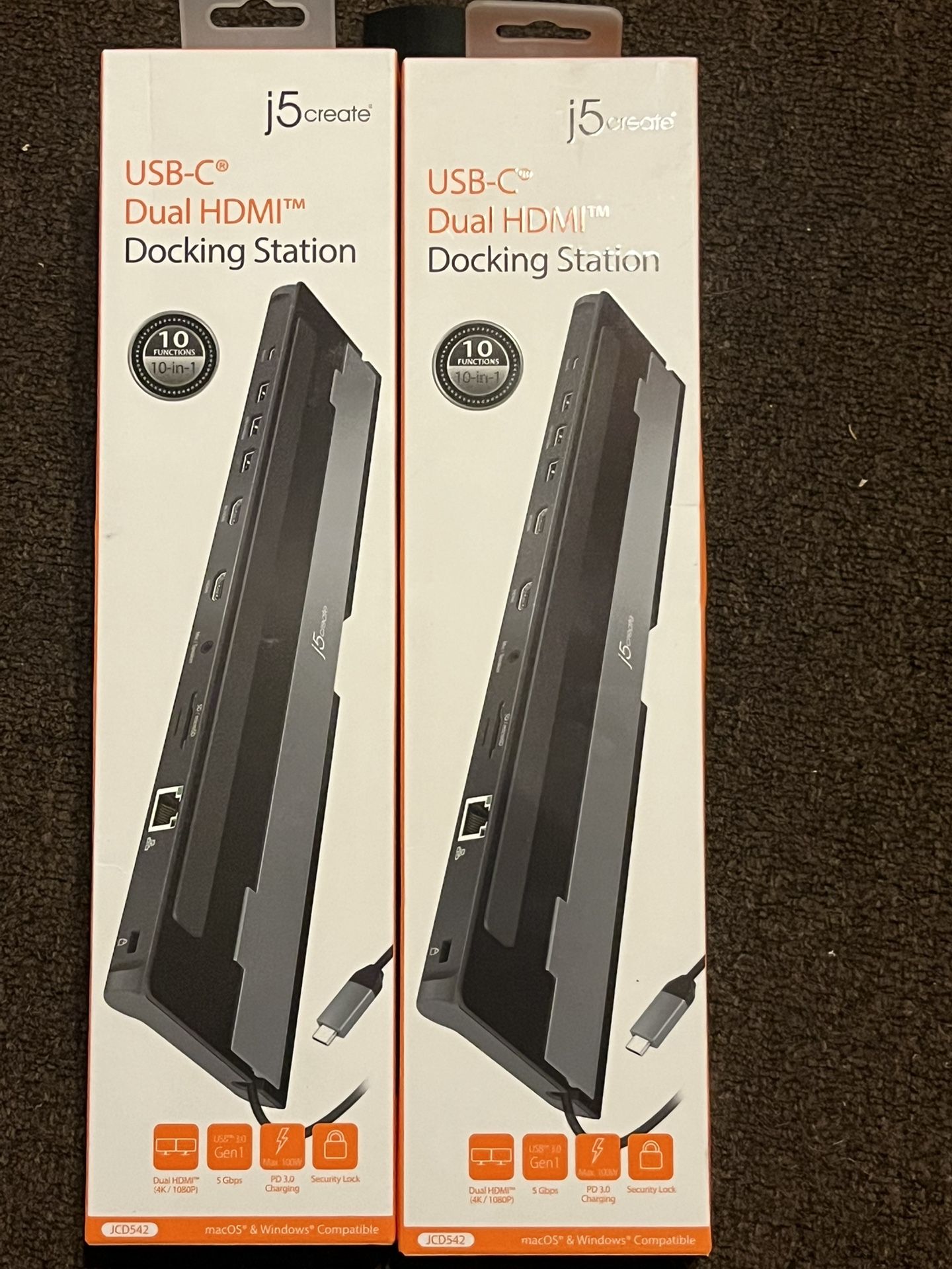 Usb/C Dual Docking Station New