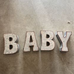 Baby metal letters 