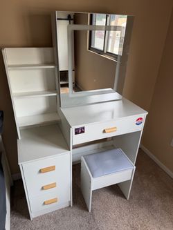 Vanity with seat