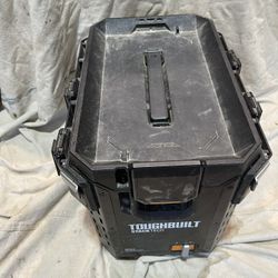 Toughbuilt Stack Tech Compact Lockable Black Tool Box And Compact Organizers 