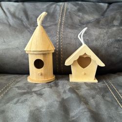 New Make Market 2 Wood Birdhouse Arts Craft Paint DIY