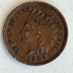 1907 Indian one cent
