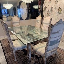 Dining set- Elegant vintage Hollywood Regency style