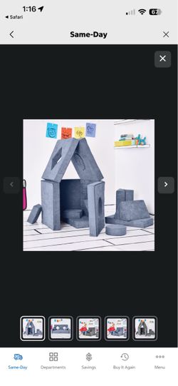 Yourigami Kids Convertible Play Fort