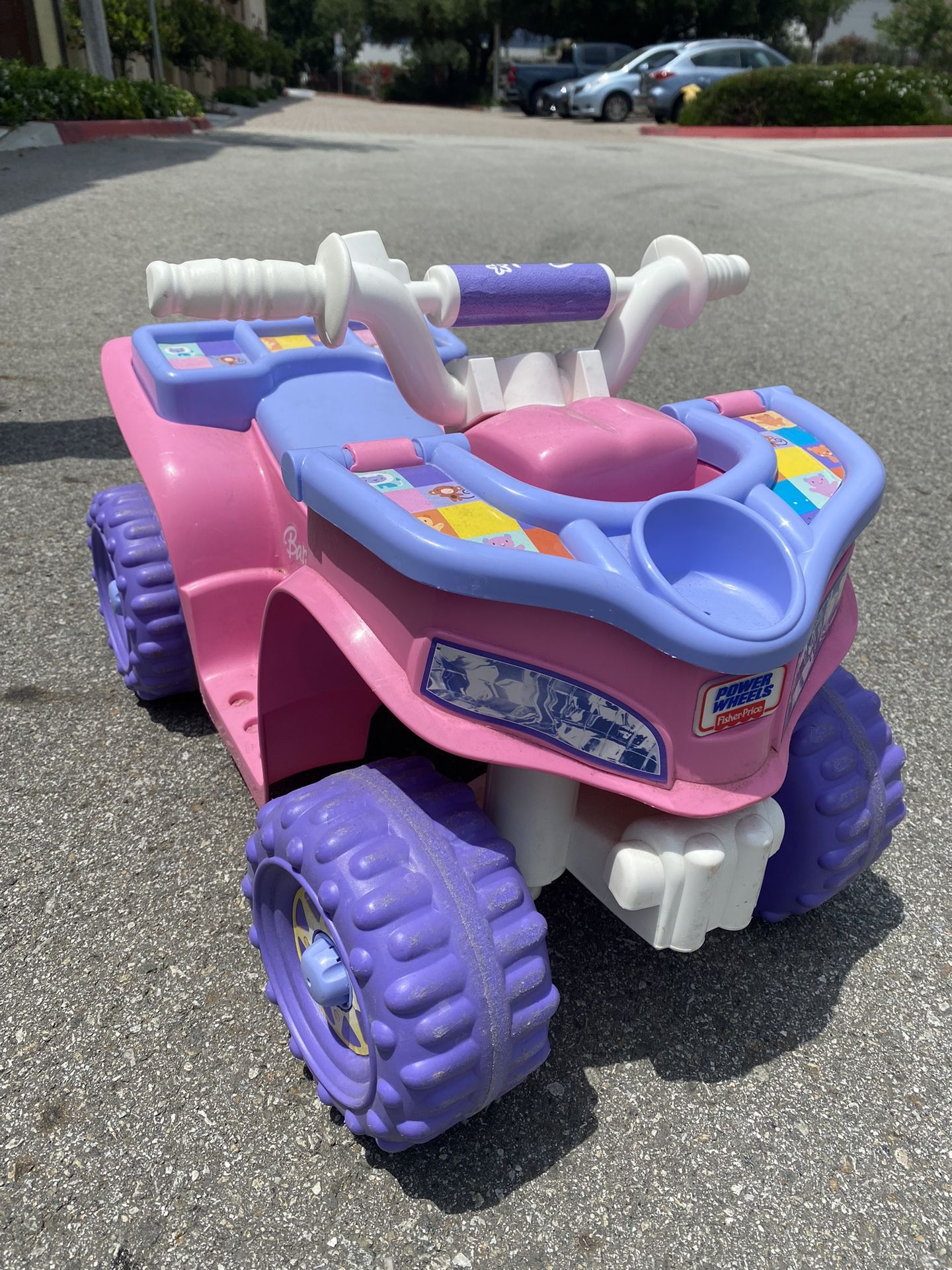 Fisher Price Power Wheels Barbie Sporty ATV-Style Lil' Quad For