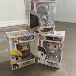 Funko Pop Combo ~Micheal Scott, Naruto, Tyrael~ UNOPENED 