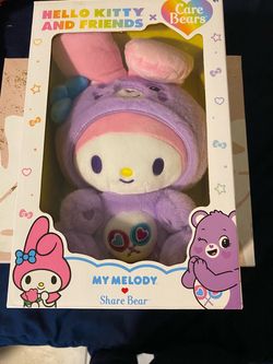 Care bear hello kitty collab plush