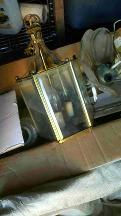 Vintage brass ceiling lights