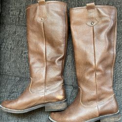 Leather Knee High Boots 