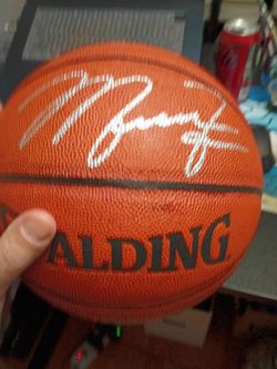 Michael Jordan signed NBA basketball