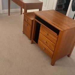 Three Piece Office Furniture-Real Wood