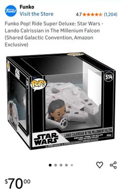 Funko #514  Pop! Ride Super Deluxe: Star Wars - Lando Calrissian in The Millenium Falcon
