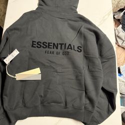 black essentials hoodie