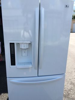 Lg white french door refrigerator