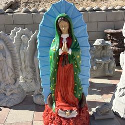 New Virgin Of Guadalupe Made Out Of Cement Perfect Gift 🎁 