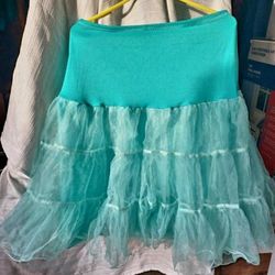 🎃Halloween🕸Teal-Petticoat/Tutu🕷Size XL/XXL👻 