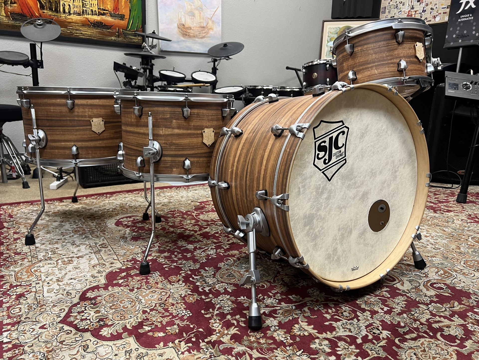 SJC Custom Drums 4pc Drum Set