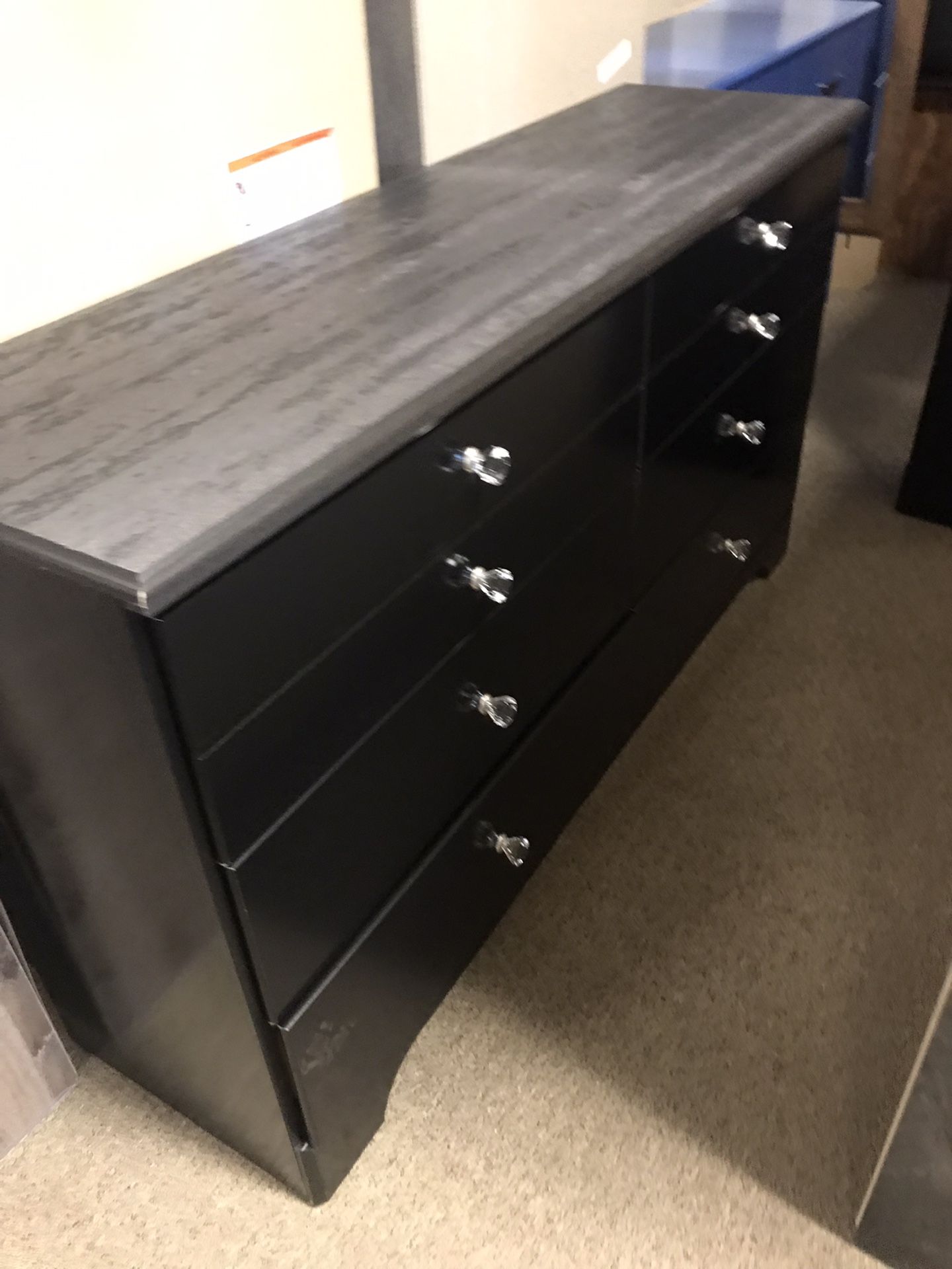 Black And Grey Sleek New Dresser