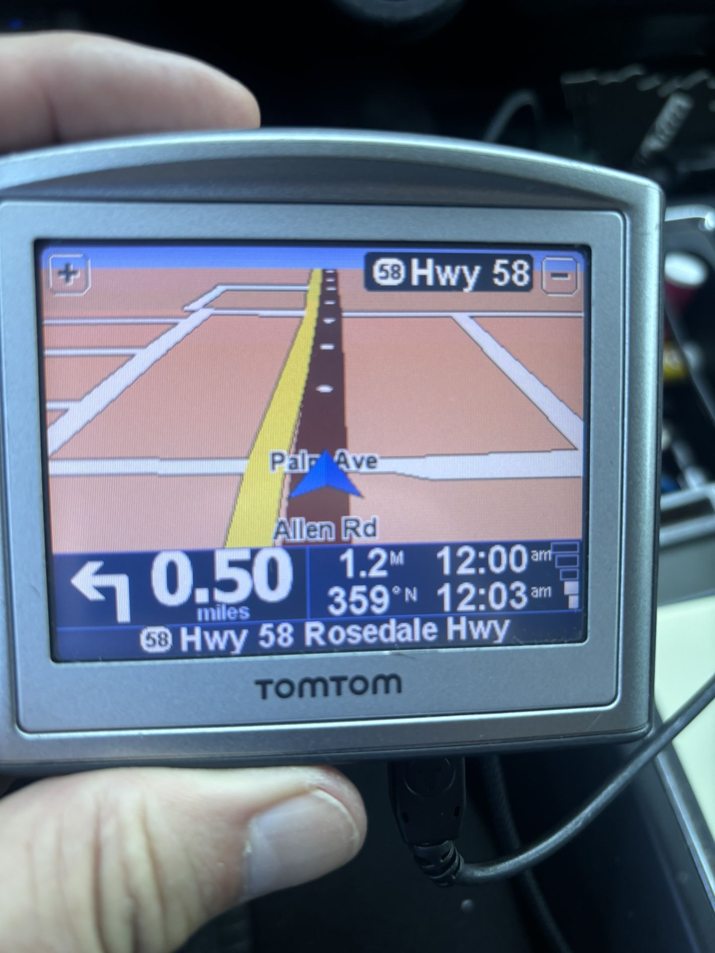 Tomtom Portable GPS Navigation With Car Charger, Case And Windshield Bracket.