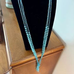Long Length Beaded Necklace 