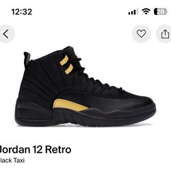Jordan 12 Black Reverse Taxi