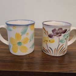 Vintage Hand Painted Mugs