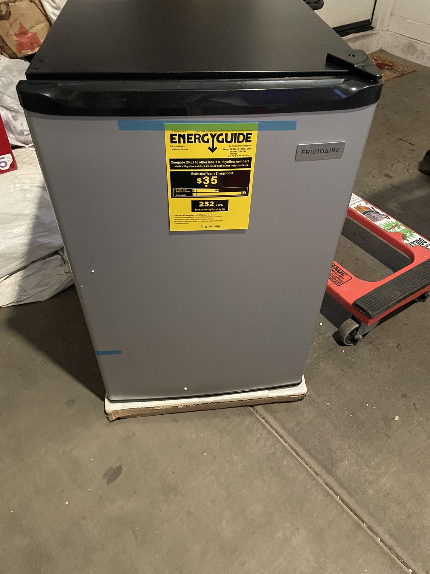 21 in. 4.4 cu. ft. Mini Refrigerator in Stainless Steel with Freezer