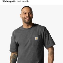 Carhartt Mens Loose Fit Heavyweight Short-Sleeve Pocket T-Shirt