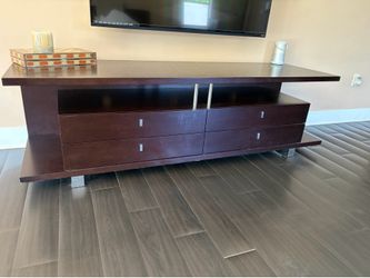 TV Console (dark wood)
