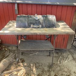 Bbq Grill Smoker Small Oil Barrel 