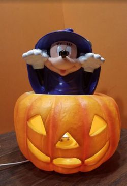 Disney halloween mickey mouse pumpkin wizard witch blow mold