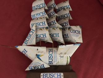 Busch beer can boat
