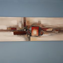 🎨 STUNNING LARGE ABSTRACT PAINTING – MODERN & ELEGANT WALL ART – MUST-HAVE!