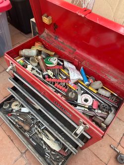 Tools, tool chest, Milwaukee bag
